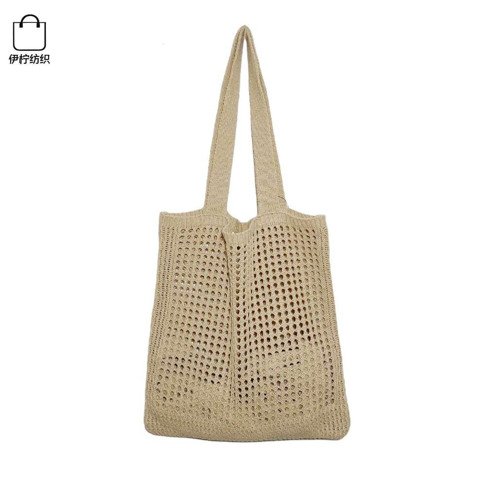 2024 New South Dongdaemun Hollow Simple Shoulder Korean Edition Handbag Knitted Bag