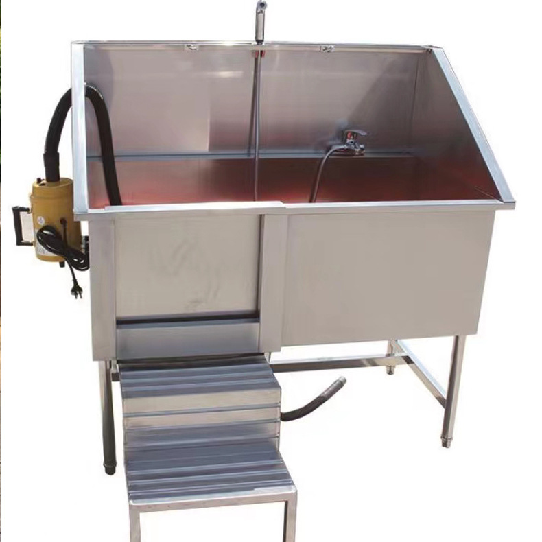Pet Pedal Dog Wash Machine Grooming Spa Bath Tub Sink Small Stainless Steel Professional Bathtub for Pet Shop