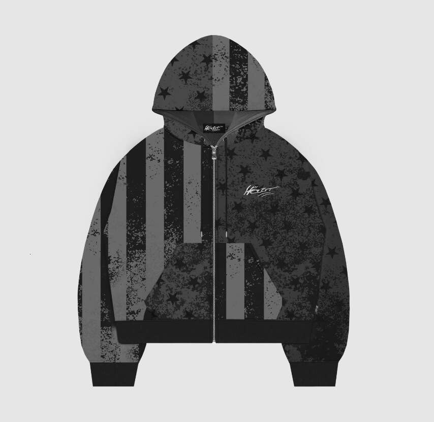 New American Flag Men's and Women's Sportswear, Couple Hoodies, Trendy Brand Gradient