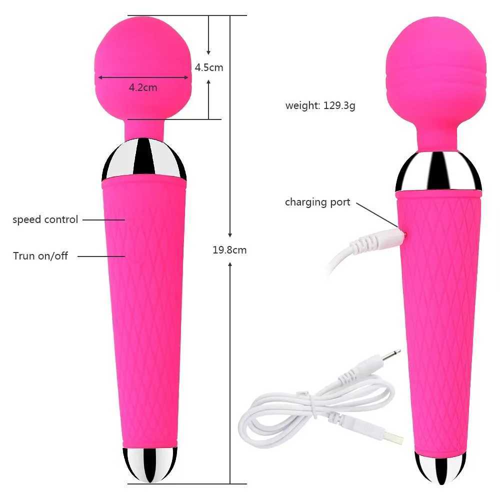 AV vibrator clitoral stimulator masturbator Dildo adult sex toy powerful vibrator 10 mode G-spot vaginal massager W250618