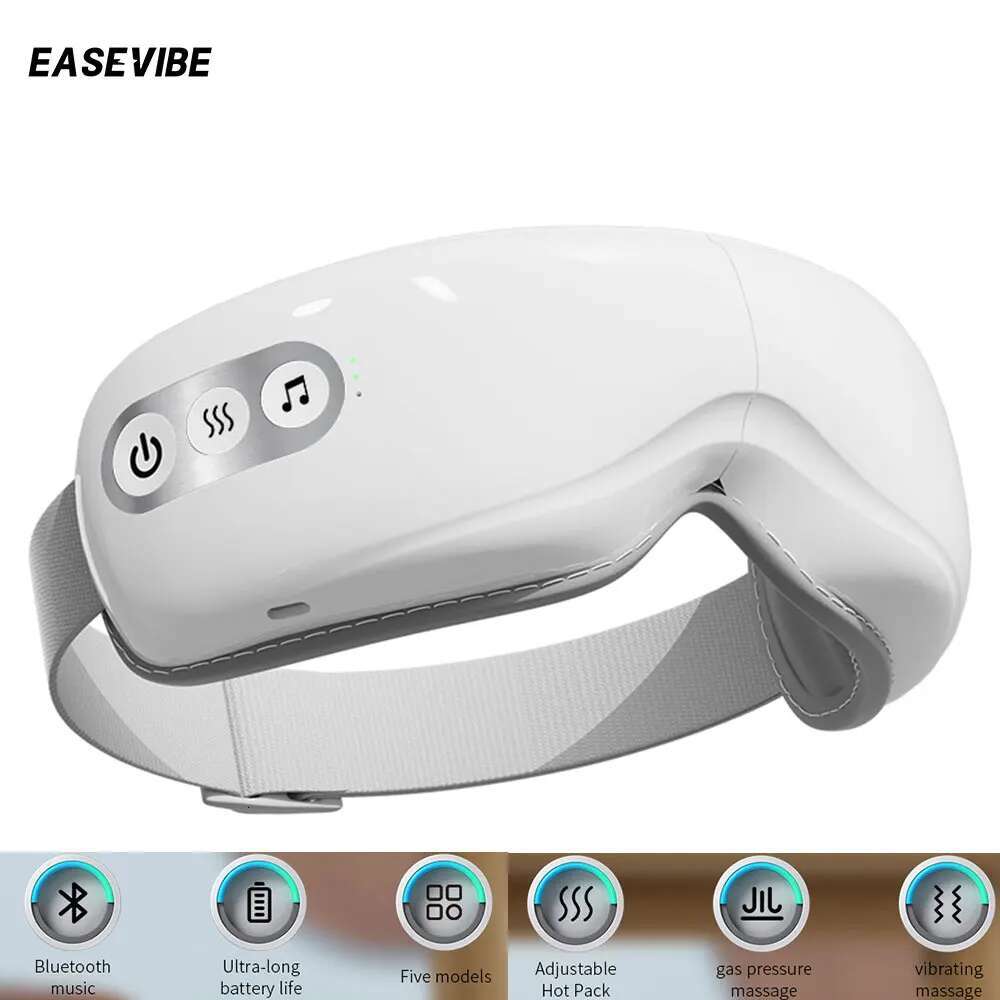 Easevibe massager 3Dflex Airbag Vibration Bluetooth Music Care Instrument Hot Compress Eye Massage Glasses Fatigue Pouch