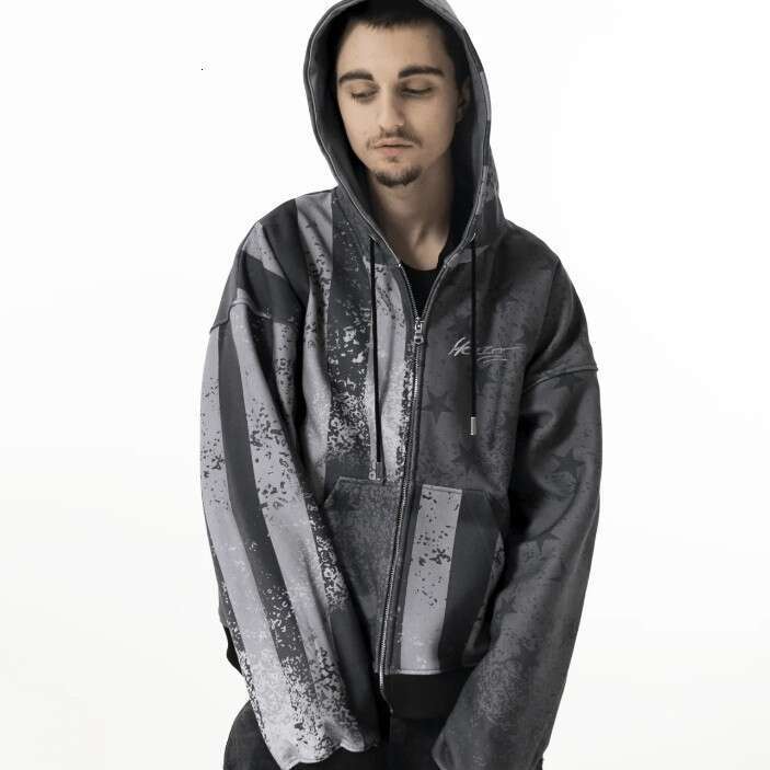 New American Flag Men's and Women's Sportswear, Couple Hoodies, Trendy Brand Gradient