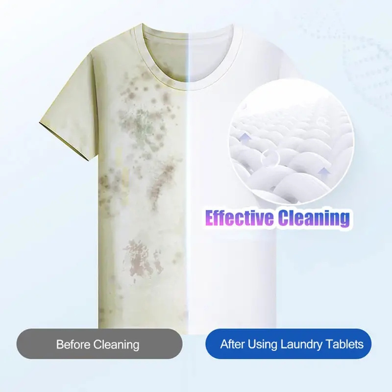 90pcs Portable Laundry Sheet Fruit Crystal Laundry Bubble Paper Cleaning Sheet Strong Decontamination Scent Lasting Random color