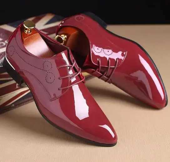 Fi High Quality Men Formal Shoes Men Oxford Leather Dress Shoes Fi Business Men Shoes Pointed Wedding Shoe BlackXJ250113