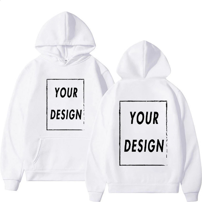 Customized Printed Men Women Hoodie Loose Casual Clothing Fashion Long Sleeve Hooded Pullover Personality Streetwear Sweatshirts 250113
