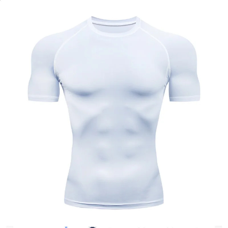 summer sportswear sports compression tshirt fitness running suit jogging mens 250113