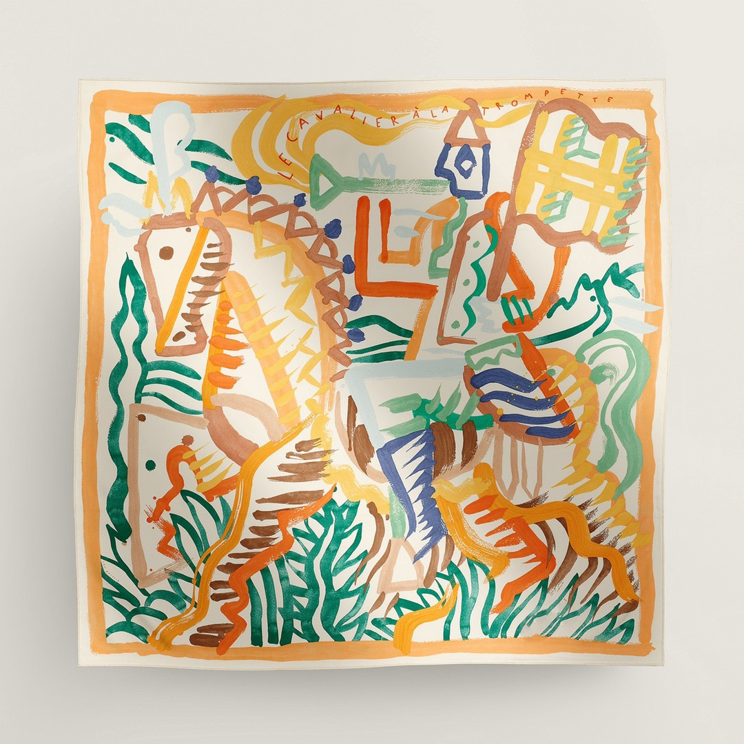 25SS 18mm silk scarf 90*90cm top Designer silk scarf 100% silk twill hand-rolled double sided pattern shawl Four seasons scarf Gift