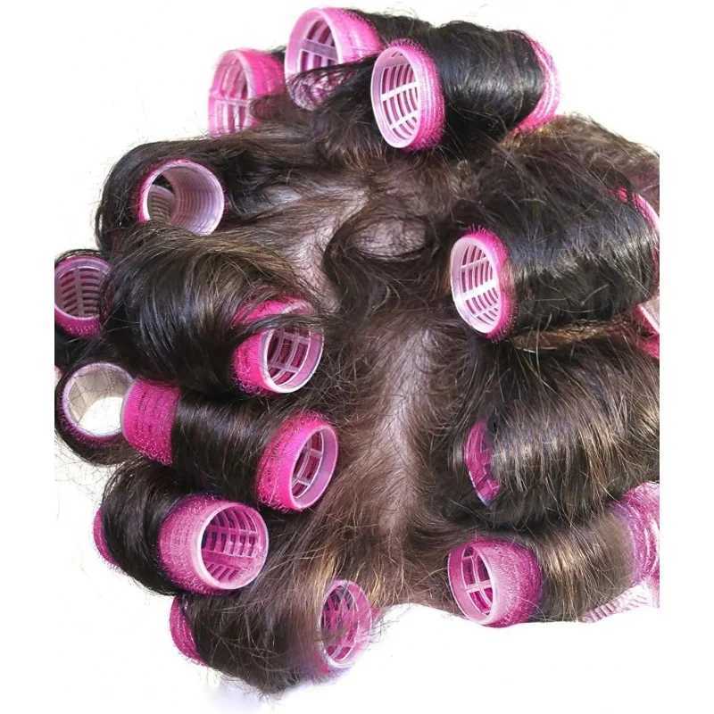 Curler 12 piece self gripping salon hair curler curling style color may be Farley small W250113