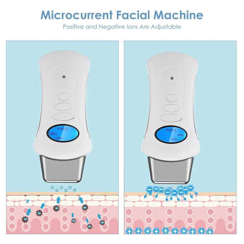 Galvanic Facial Spa Face Lifting Device Electric Skin Tightening Massager Body Facial Skin Firm Care Microcurrent Beauty MachineXJ250113