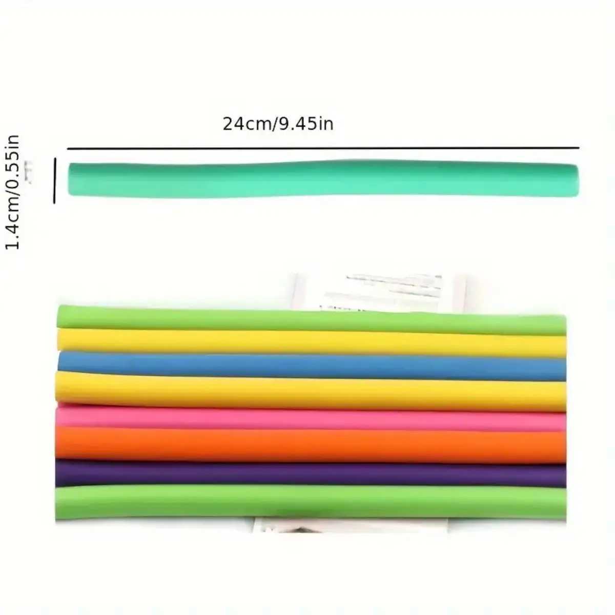 10 piece flexible heatless curler - curling stick for DIY soft foam curling - hair styling tools - normal hair type W250113