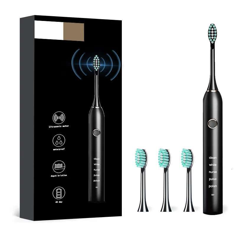 Sonic Electric Toothbrush Adult Gift set 4 colors Optional 5 cleaning modes DuPont Microcore soft wool