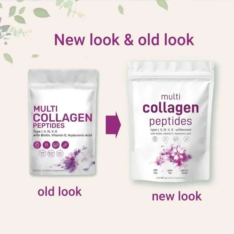 Multi Collagen Peptide Powder Tightens Antiwrinkle Firmness Elasticity Moisturizes Skin Specially provided by beauty salons