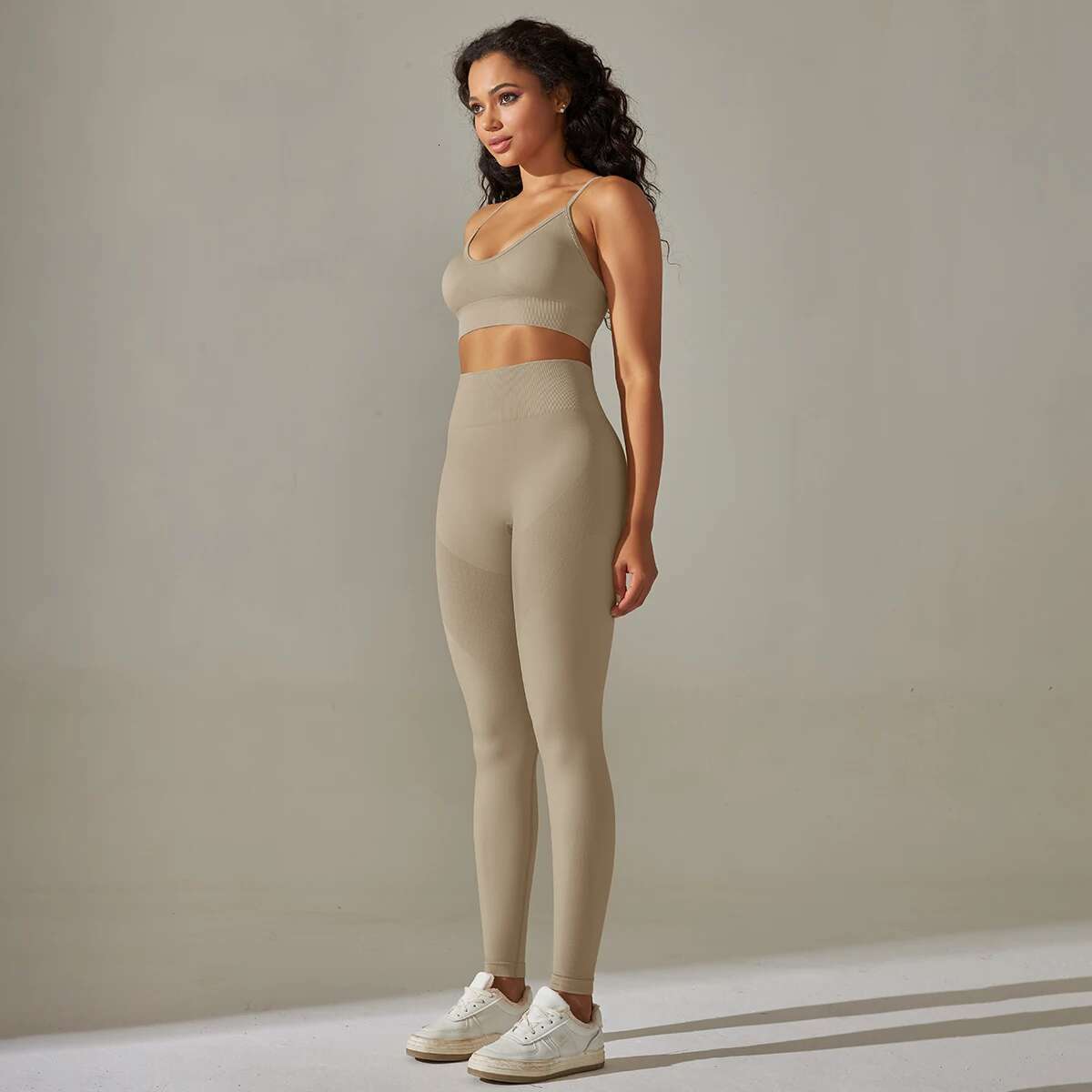 Set Workout Outfits For Women Sport Bra Seamless High Waist Yoga Leggings Sets Fiess Gym Clothing Wear