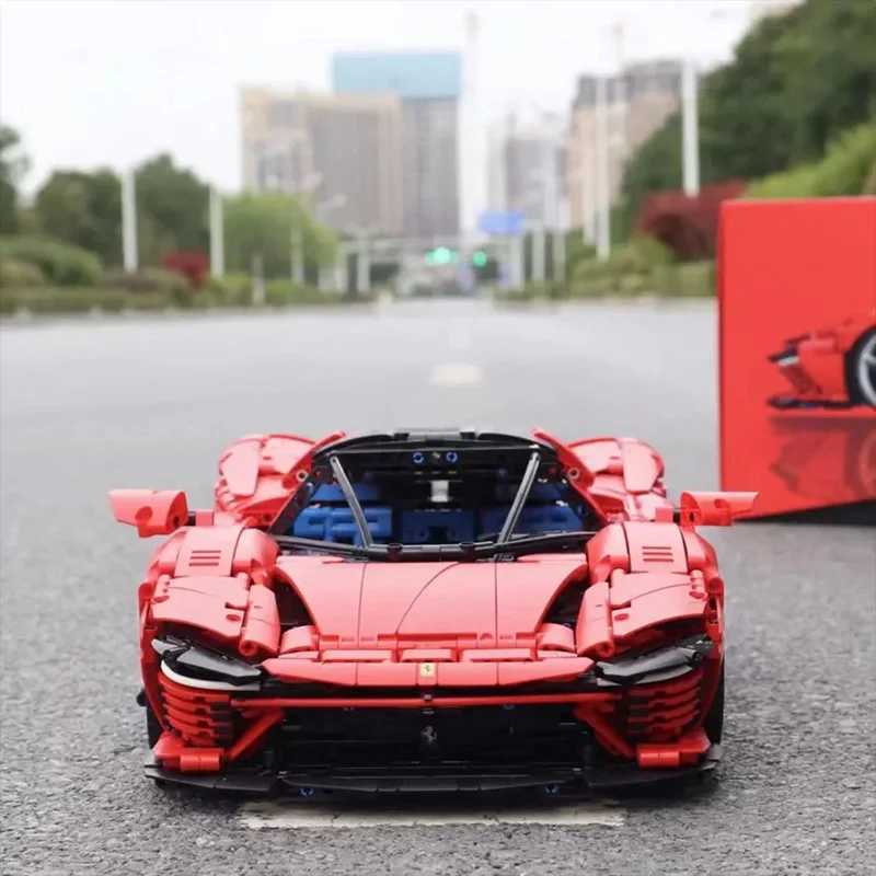 3778PCS New Ci Technical Compatible Daytona SP3 Supercar MOC Building Blocks Car Model Bricks for Adult kids Christmas giftsXJ250113