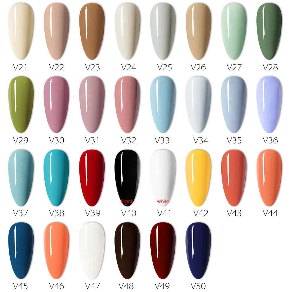 30/60pcs Set Venalisa Mud Creamy Texture Full Coverage Manicure Soak Off UV LED Pudding Gel Polish Beauty Nail Art