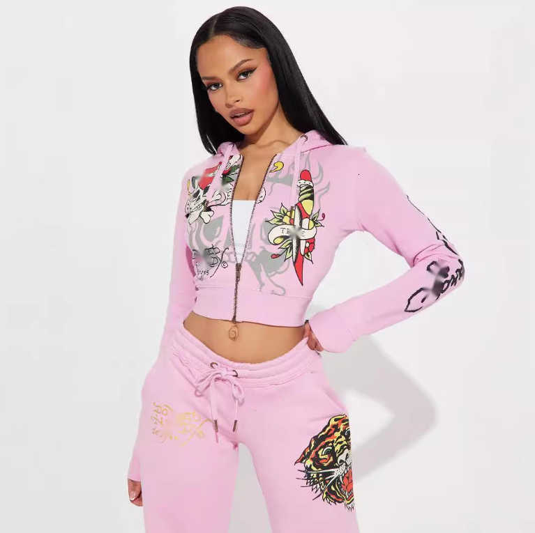 Designer Tracksuits For Womens Hoodies Fashion Positioning Printed Sweater Two Piece Set New Style Hooded Sweatshirt And Pants C260312
