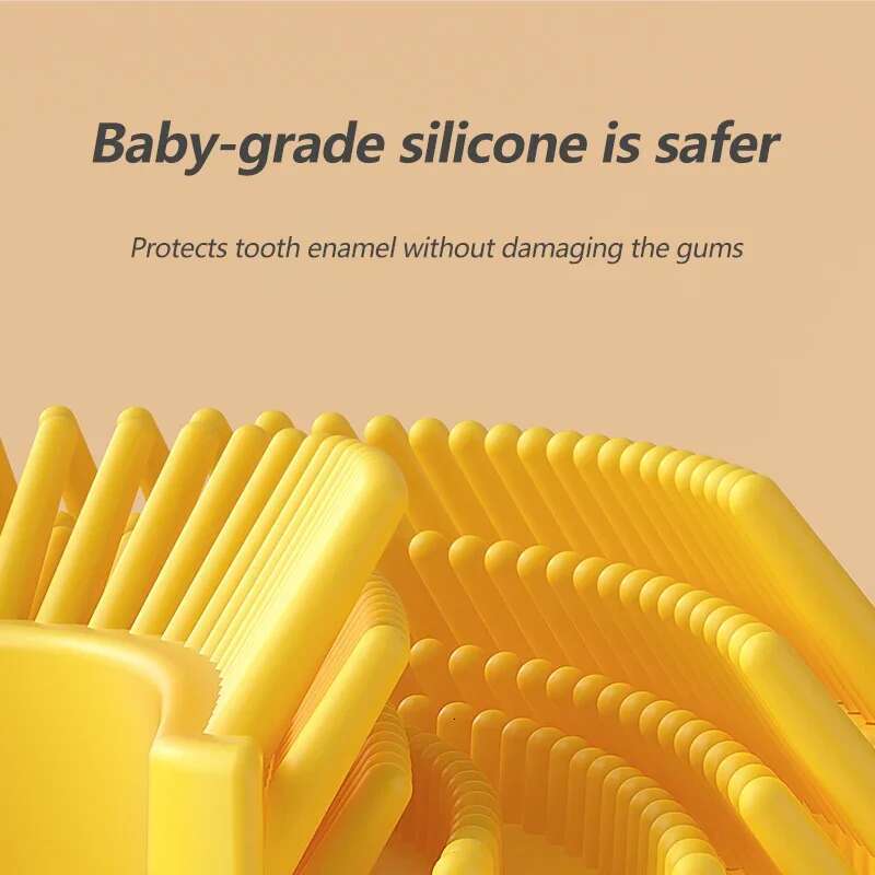 Smart 360° Kids Sonic Electric Toothbrush with Silicon Brush, Cartoon Pattern, Automatic Ultrasonic, Base Charging.