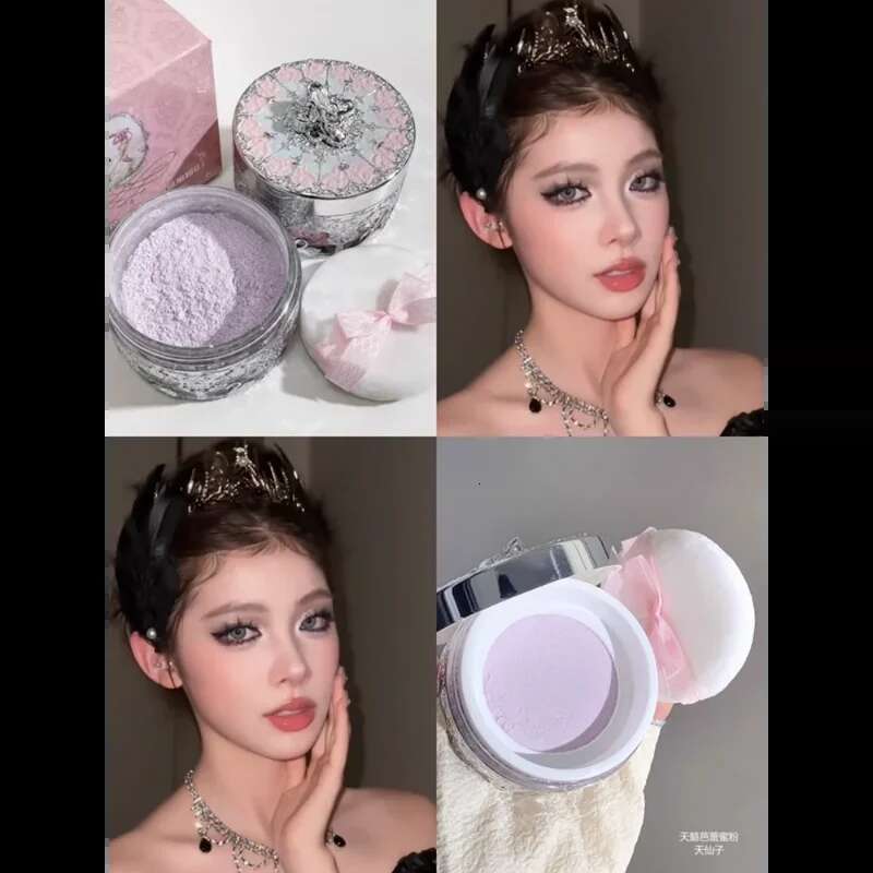 wer Knows Swan Ballet Loose Powder Oil Control Long Lasting Matte Waterproof Sweatproof Korea Facial Makeup Cosmetics