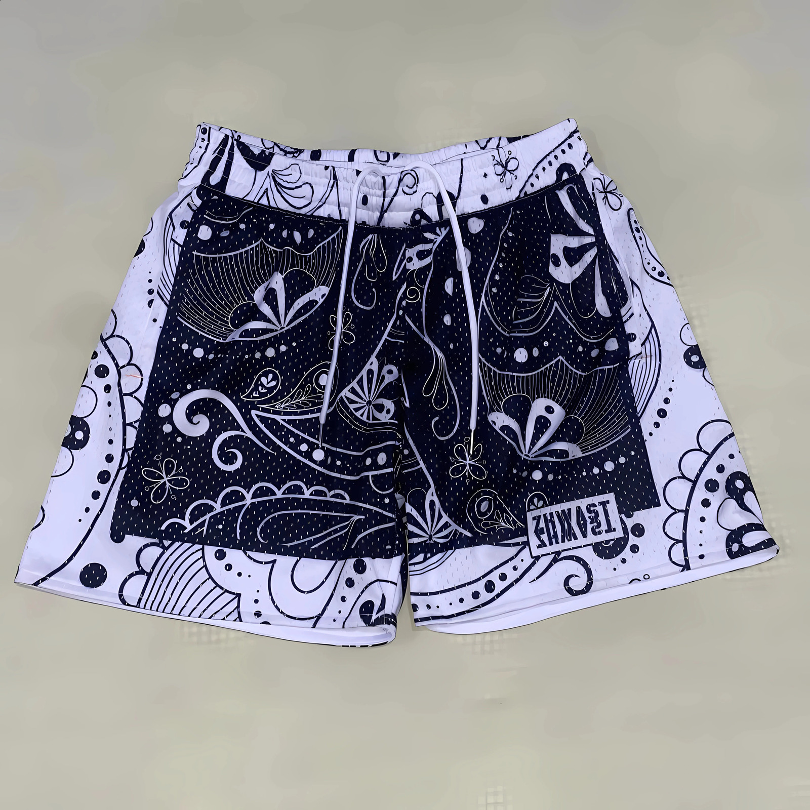 Mesh breathable mens shorts basketball running quick drying digital printed fashion summer 250109