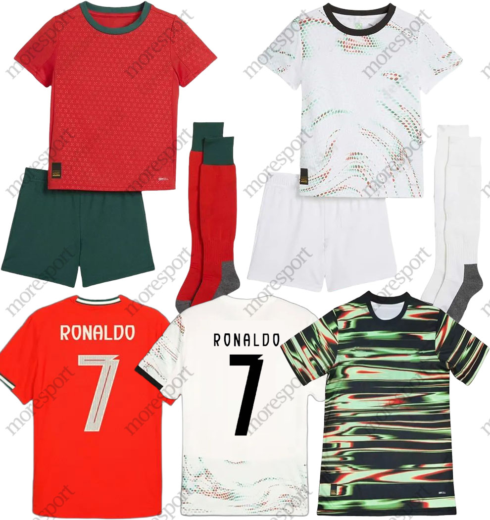 2025 2026 Portugal Ronaldo soccer jersey Ruben Portuguese Bernardo FERNANDES JOAO FELIX football shirt men kids kit children pre match maillot camisa uniforms