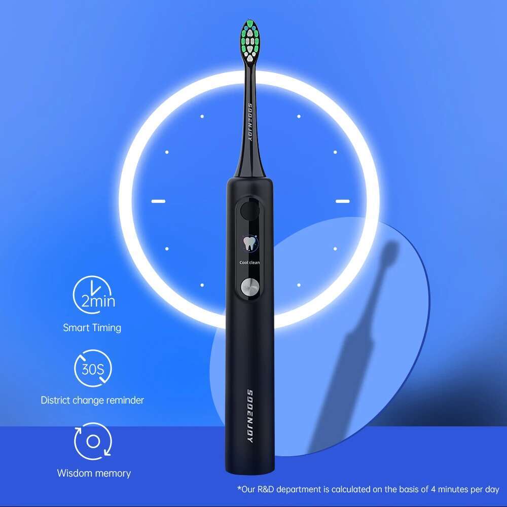 SOOENJOY NB-1 Sonic Electric Toothbrush Smart LCD Screen Ultrasonic Tooth Brush DIY Mode Cleaner Adult Automatic IPX7 Waterproof