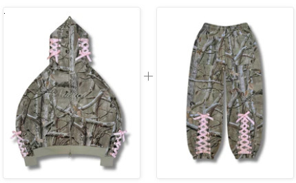 2025S Designer Men Hoodie Zipper Two Piece Sweater Pants Set