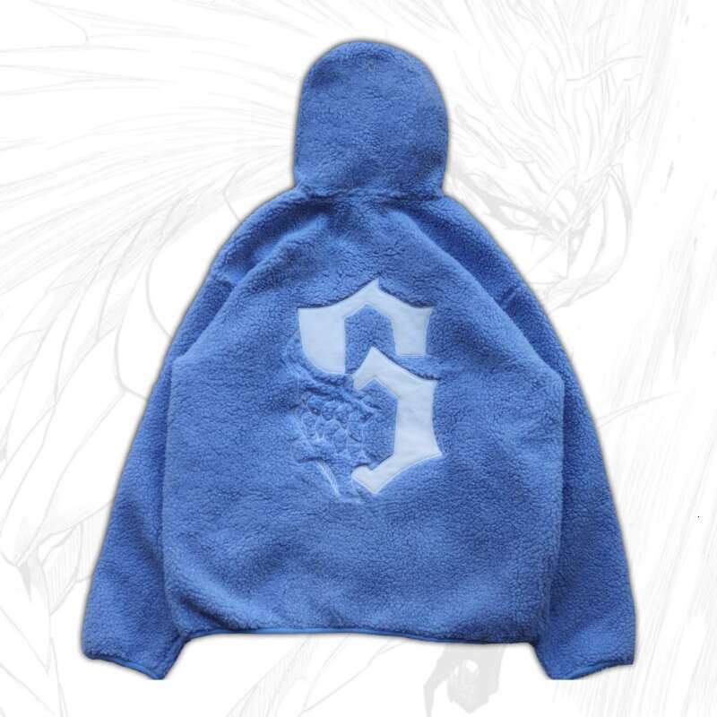 Couple's Y2K High Street Loose Warm Hoodie cardigan for Autumn and Winter Cold Protection