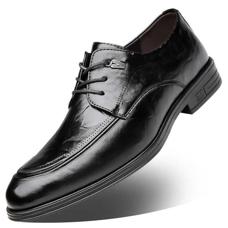 Men Leather Shoes Business Formal Cowhide Commuting Work Shoes Men British Suit Groom Wedding Men ShoesXJ250113