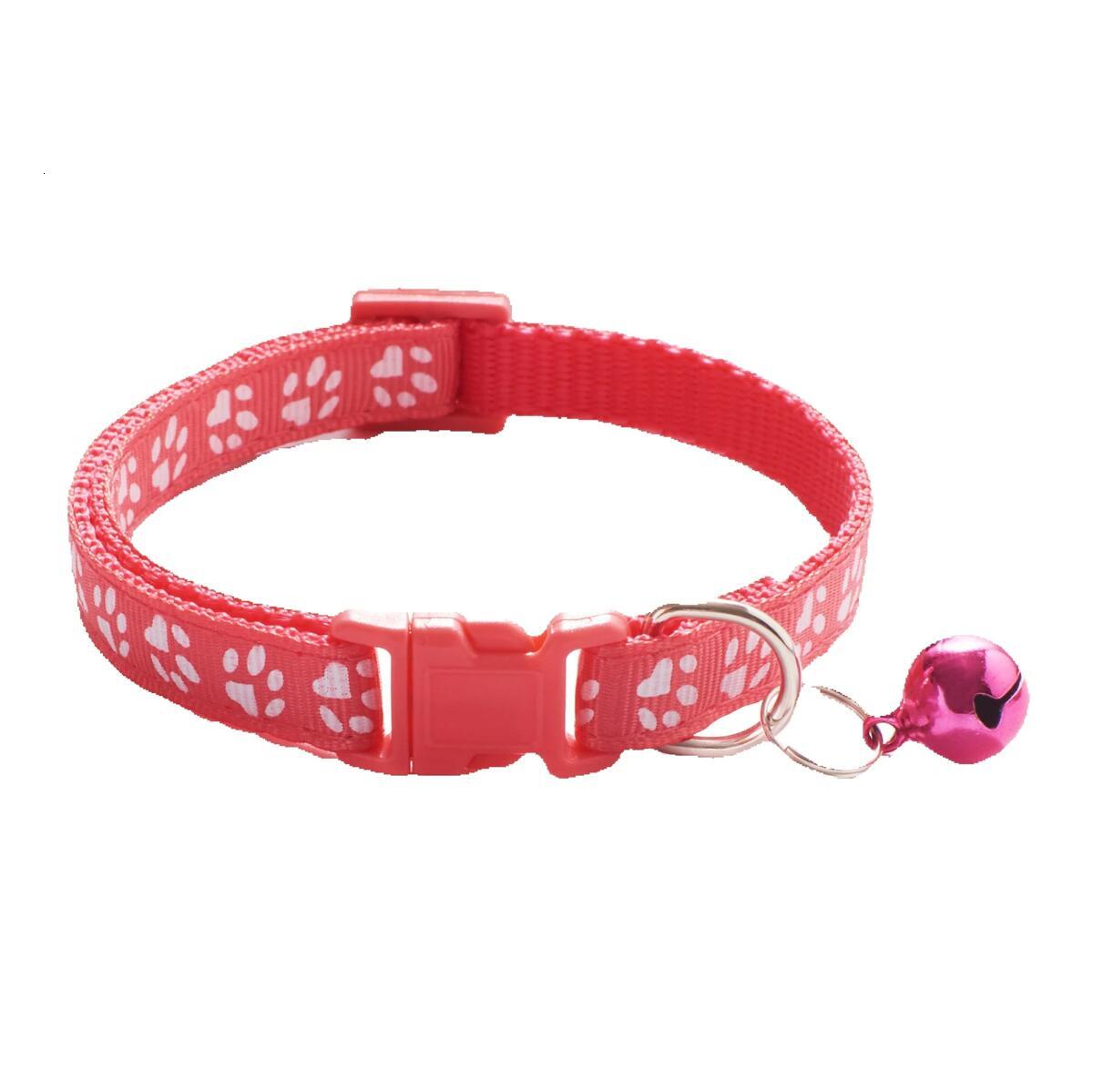 DIY Pet Collars: 10-Pack 1.0cm Dog Paw Print Bell Collars