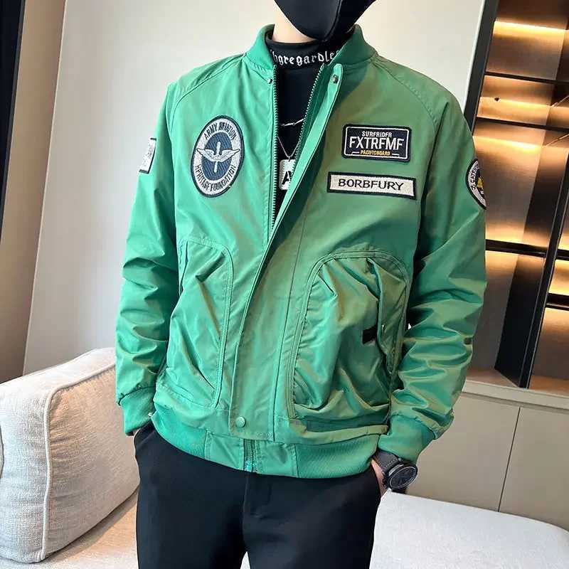 Winter Sales Of Bomber Jacket for Men Spring Autumn Baseball Luxury Designer Vintage Man Coat Stylish Y2k Joker Casual New In X250113