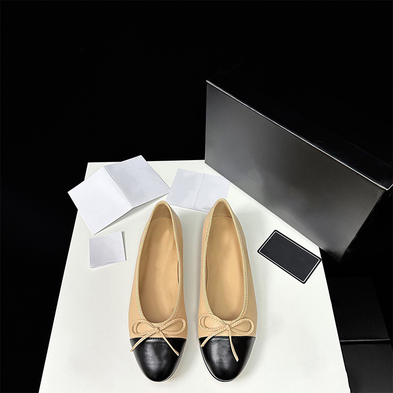 Paris chaussures plates ballet femme printemps cuir matelassé slip-on bout rond élégantes mode chaussures habillées