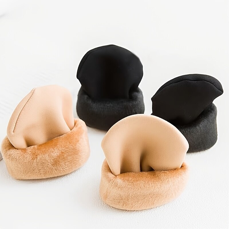2 Pairs Womens Mens Solid Color Socks Autumn And Winter Thickened Plush Warm Medium Tube Socks Snow Socks