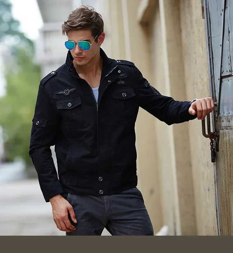 Men Casual Cargo jackets men WorkJacket Windbreaker Jacket Coat Men Spring Autumn New Hot Outwear Slim Retro Jacket Mens X250113