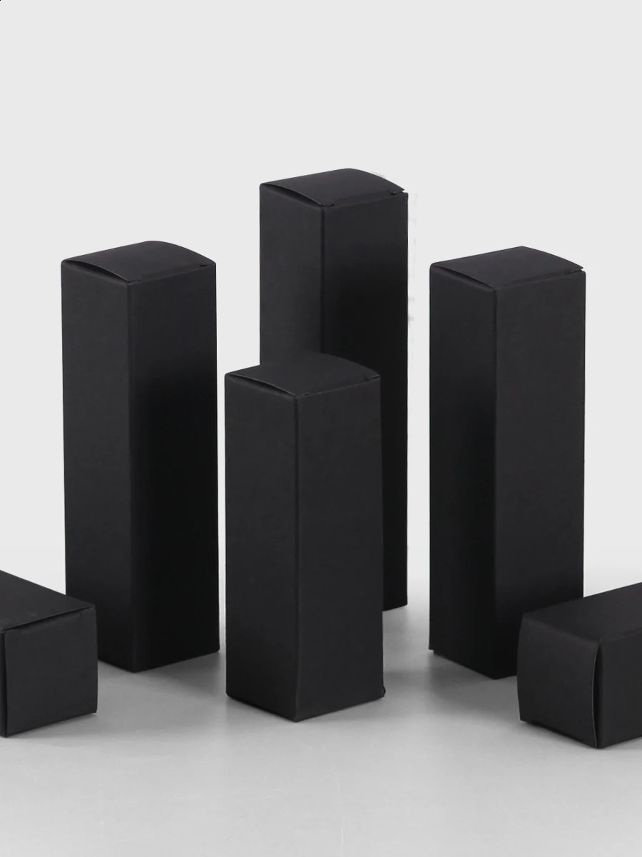 50Pcs Kraft Paper Box Square White Cardboard Box DIY Gift Box For Soap Cookies Jewelry Gift Packaging Candy Cookies Cake Baking 250106