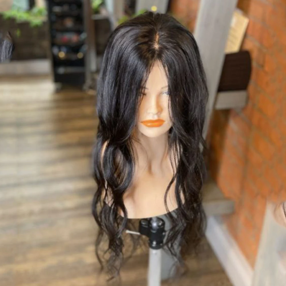 Silk Base Real Human Wavy Hair Topper 15x16cm Silk Top Hair Piece Best for Hair Loss Thin Hair Cover Top Head Area for loose wave Hair toupee women na