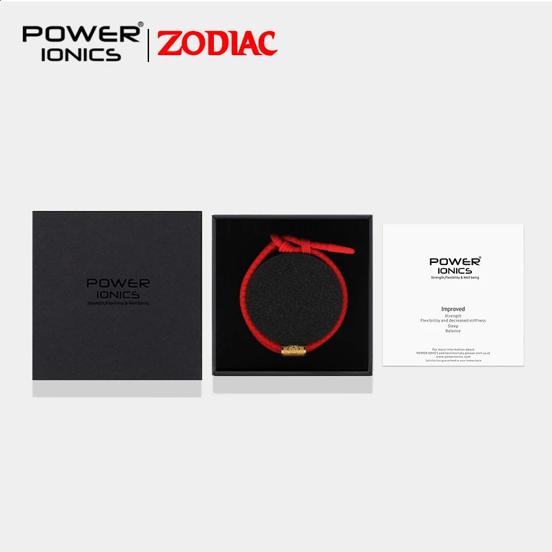 Power Ionics 2025 Snake CNY 12 Lucky Zodiac Waterproof Anions Sports Fashion Bracelet Free Engrave 250107