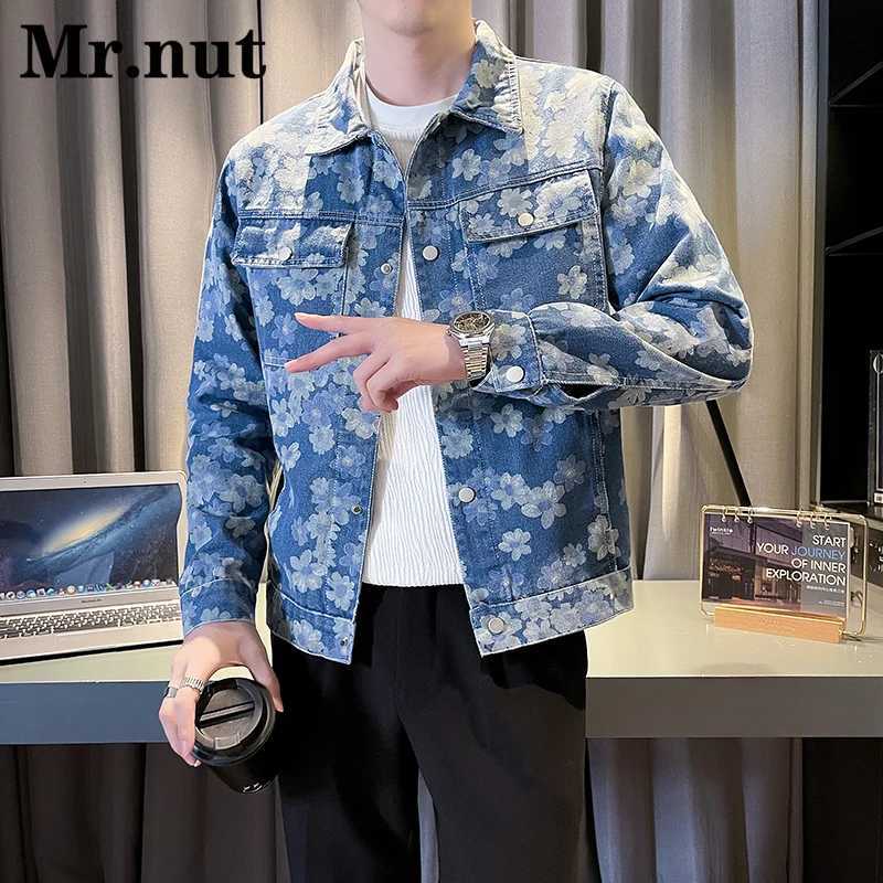 Denim Jackets Clothing Stylish Male Coat Spring Autumn Outerwear Tops Casual Clothes Fashion Lapelcollar High-Quality Jacket X250113