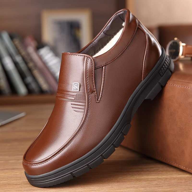 2024 Newly Man Winter Boots Quality Microfiber Leather Shoes Brand White Warm Thicken Inner Boots 38-44 Man Snow Leather BootsXJ250113