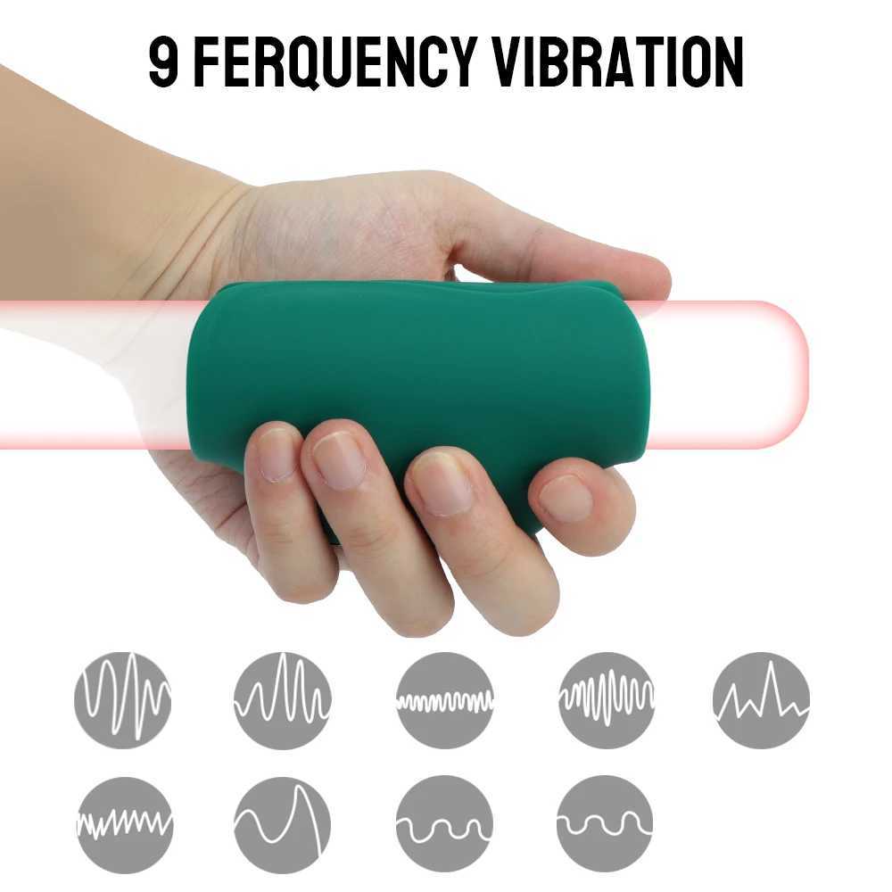 Free Size Male Masturbator Spikes Vibrators for Men 18 Penis Enlarger Cock Ring Glans Sucker Exerciser Sex Toys AdultsXJ250113