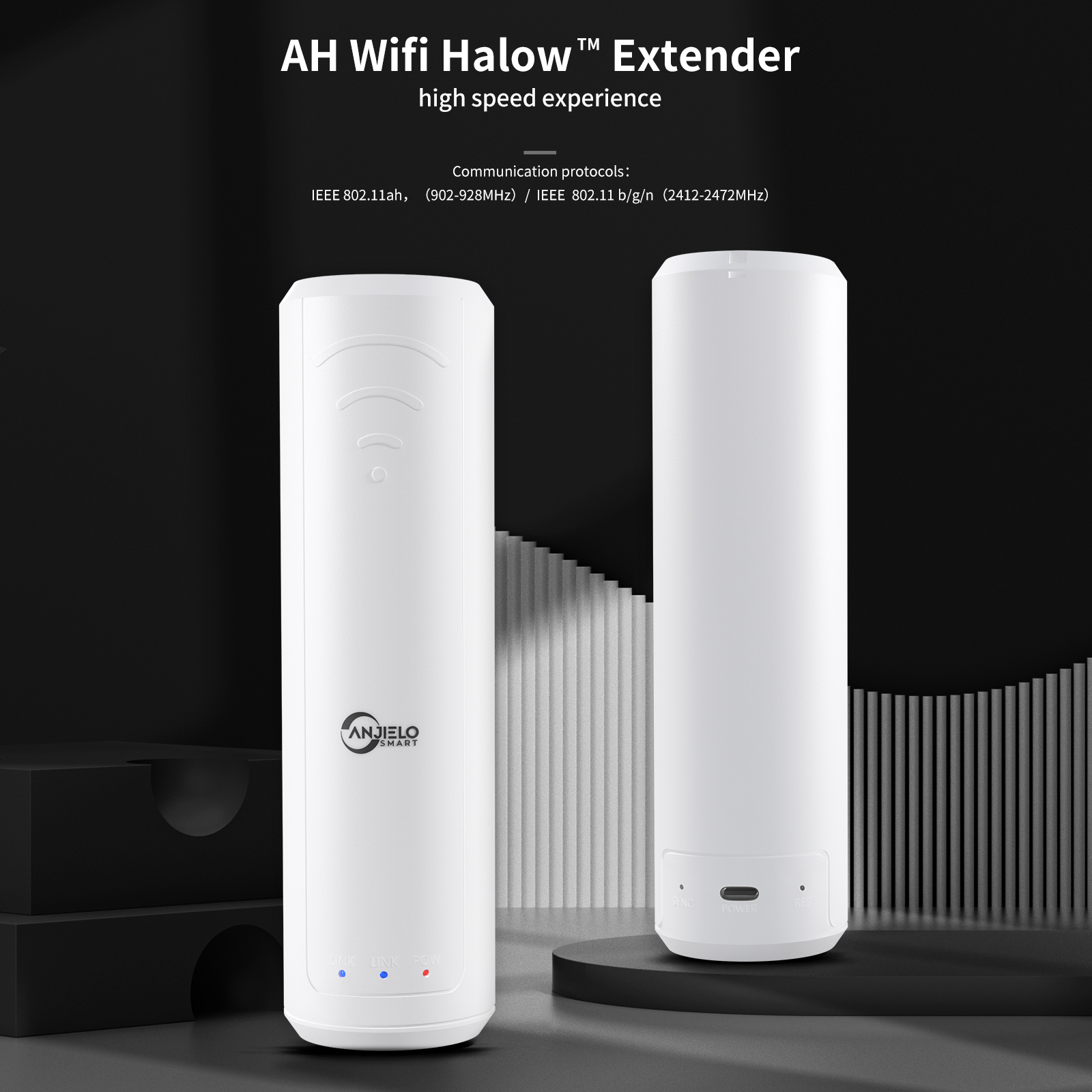 Dual Band 2.4g WiFi Extender for Indoor & Outdoor Use Reliable Signal Boosting Device with Wide Area Reach
