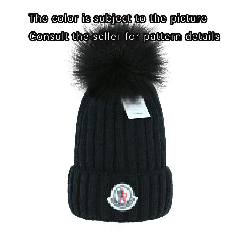 beanie Monclair hat women's cashmere soft hat designer casquette Men's Beanie cap stylish thermal hat Trucker Hat Winter knitted hairball hats