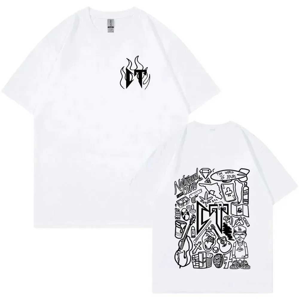 Men Women Natanael Cano Corridos Tumbados T Shirt Mens Cotton Casual Short Sleeve T-shirt Gothic Vintage Tee Shirt Streetwear X250113