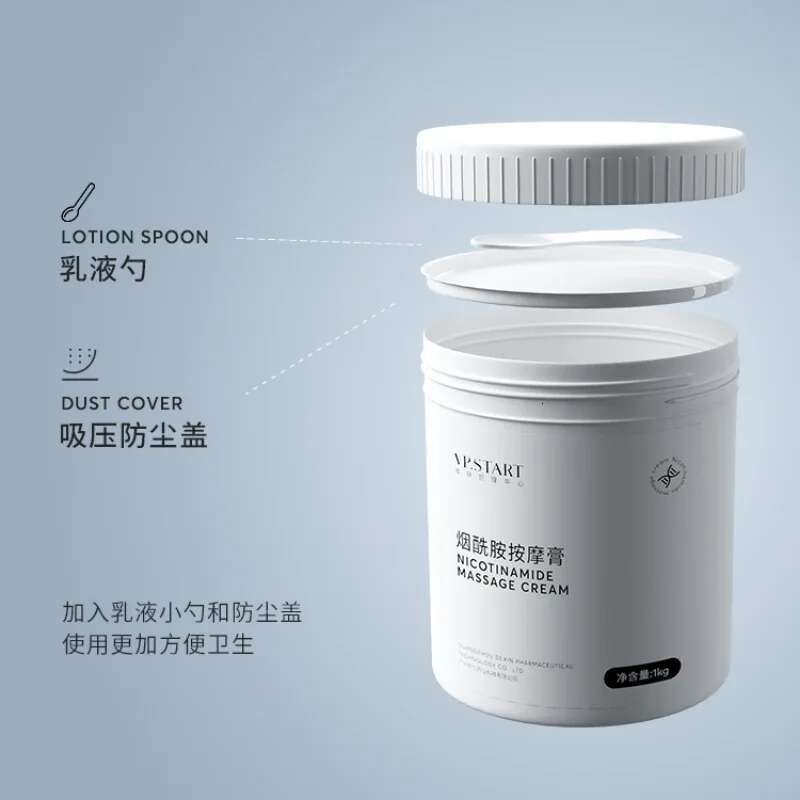 1000g Beauty Salon Large Capacity Niacinamide Cream Face Body Massage Gel Brightening Nourish Original Korean Skin Care
