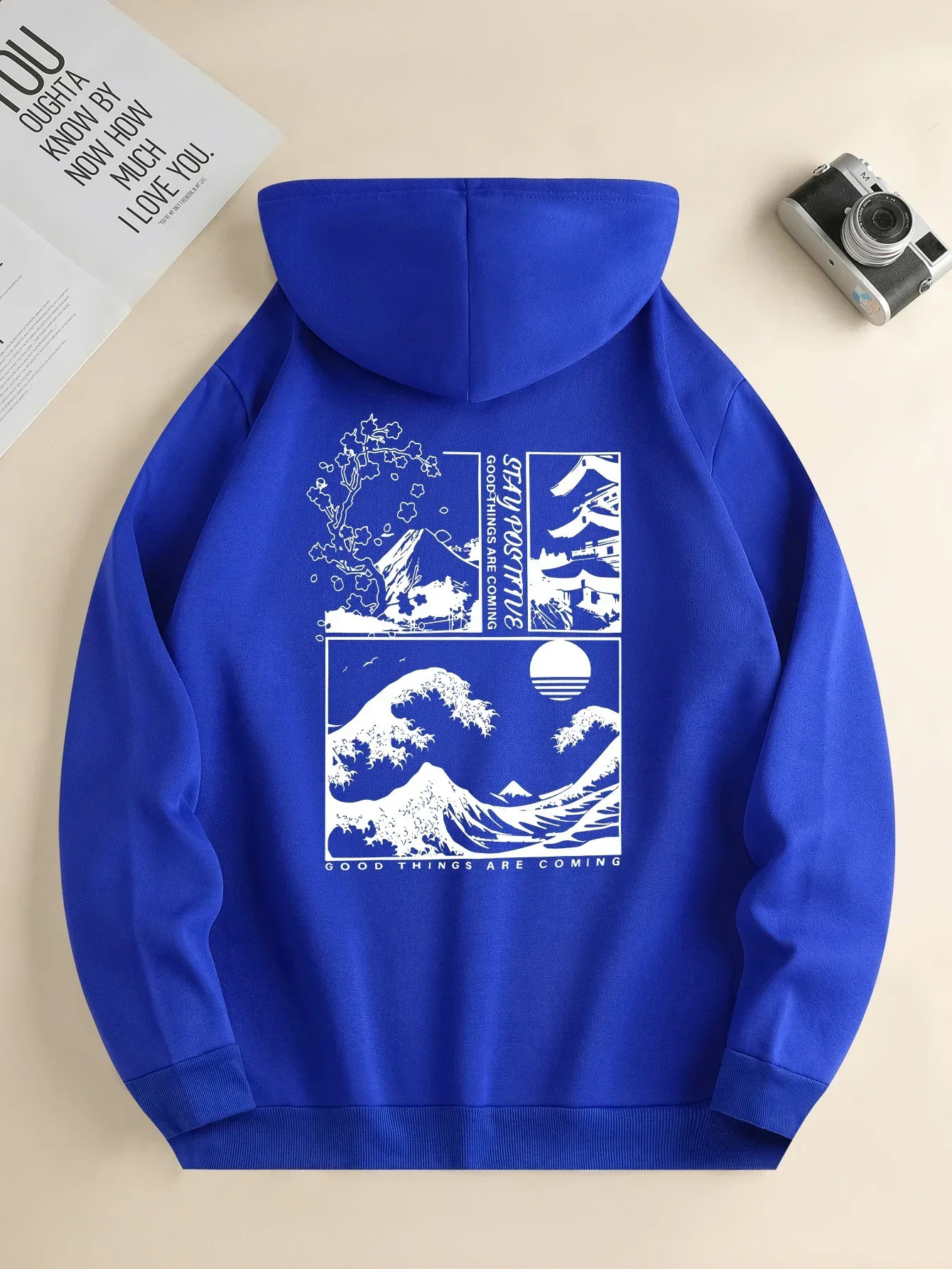 Selling Fashion Hoodie Mens Landscape Print Pullover Long Sleeve Casual Daily Drawstring Versatile Hooded Sweatshirt S3XL 250113