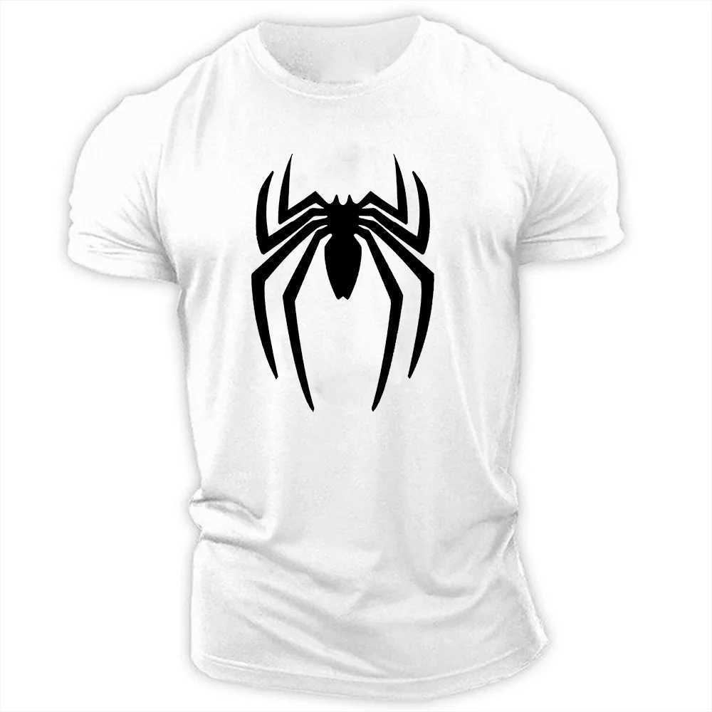 Summer Casual Sports T-shirt 2D spider print adult round neck short sleeve mens T-shirt loose comfortable quick drying tops X250113