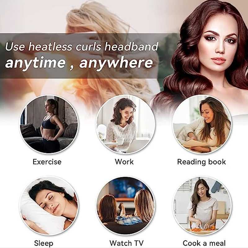 Octopus Non Hot Curling Rod Headband Curling Ribbon Sleep Wave Forming Machine Non Hot Curling Ribbon Lazy Curler W250113