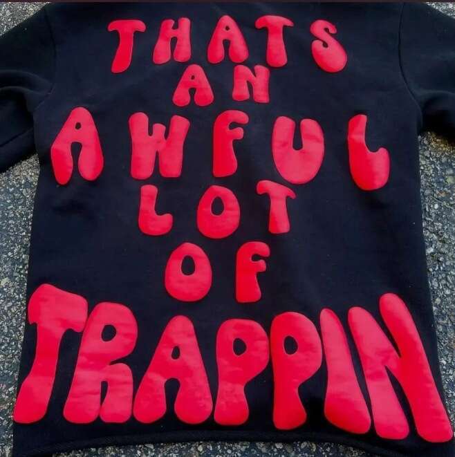 Trendy Gothic style hooded sweatshirt with skull letter print pullover for men and women, Halloween hoodie