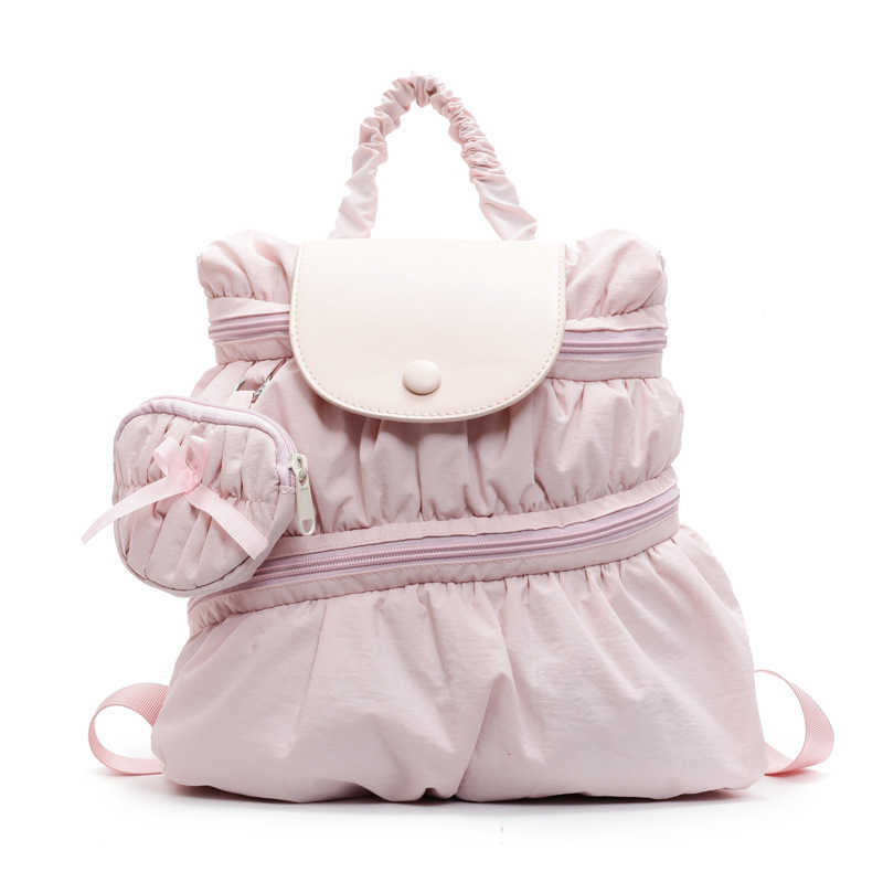 Backpack 2025 New Forest Sweet and Fashionable Folded Handbag Campus Style High School Student 250113