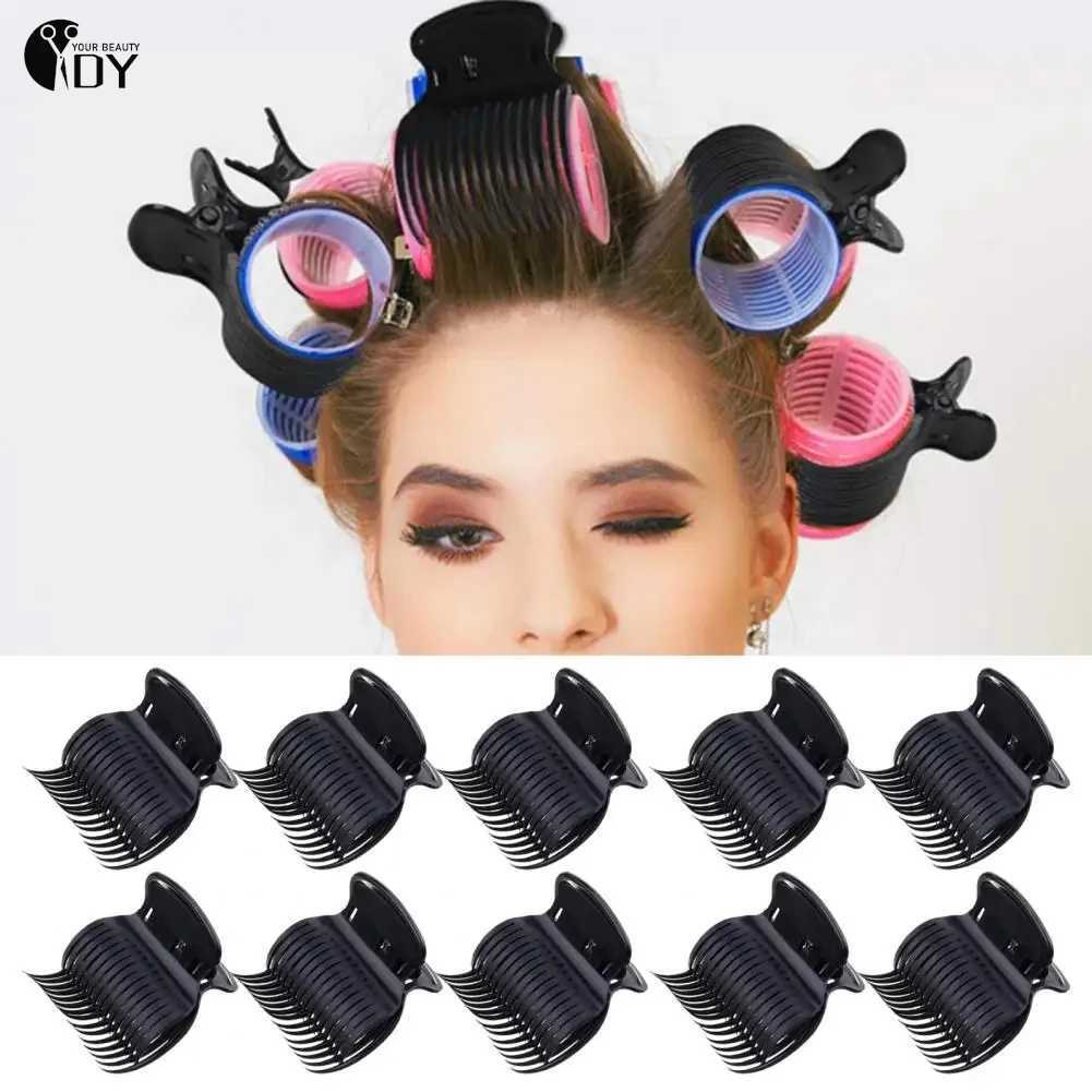 12 pieces/set Salon Hot Roll Barrel keeps hair evenly curled Hot Roll Super Hair Burn Insulation Clip with 12 hair rolls W250113