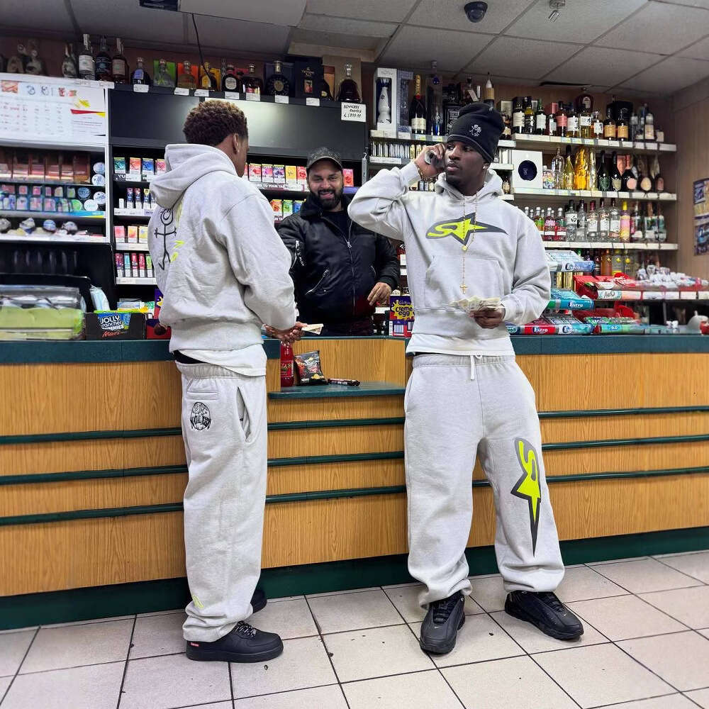 New trendy Y2Y shark print men's women's pullover hoodie with street hip-hop style upper and lower clothing